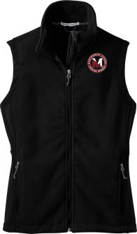 Ladies Fleece Vest, Black